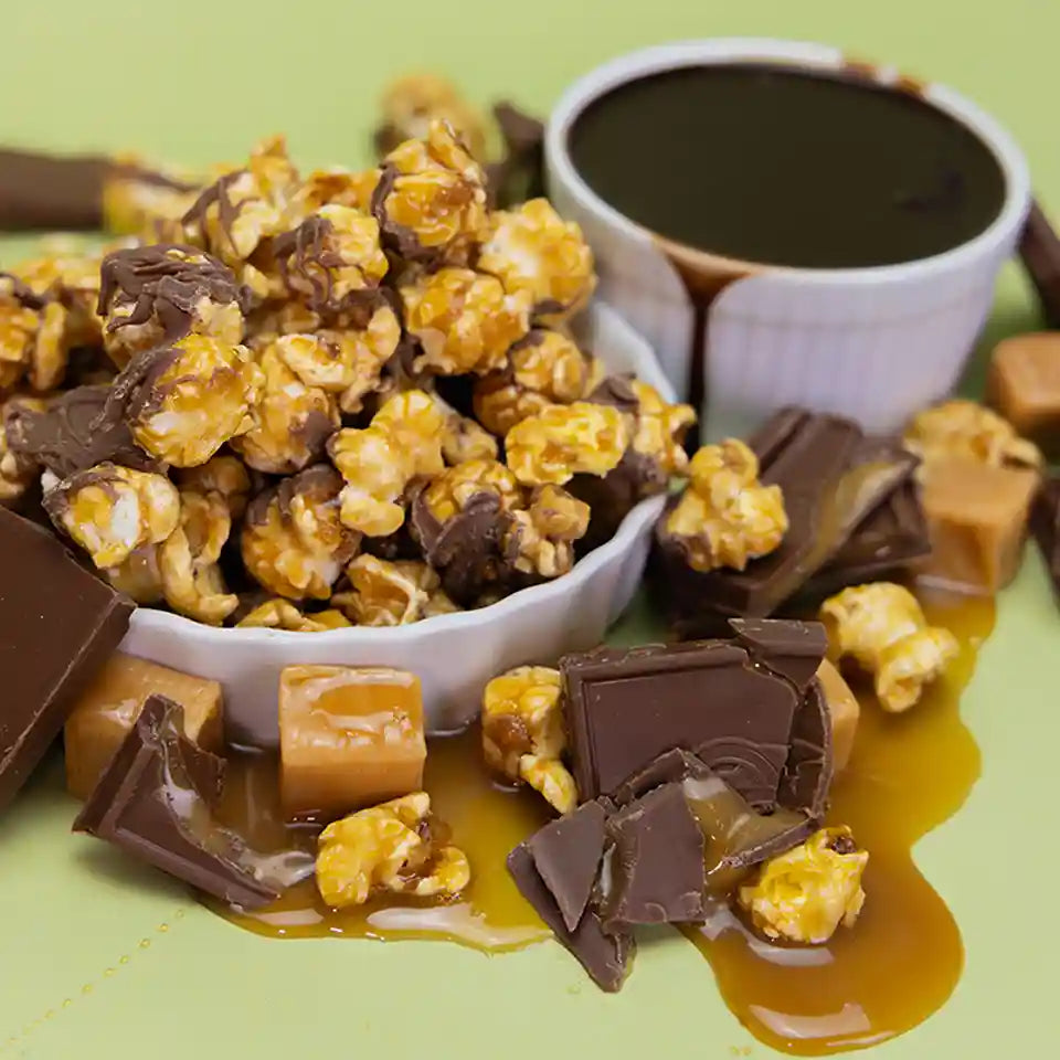 Chocolate Drizzle Caramel Popcorn - Fundraising